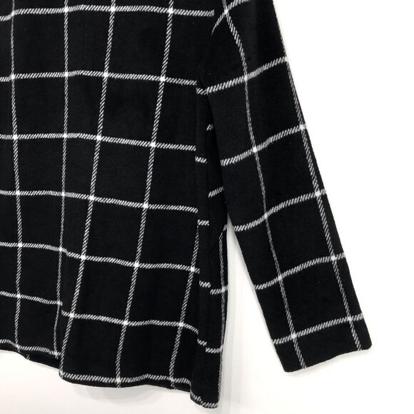 HAVE LA Black White Windowpane Plaid Soft Structure Blazer Jacket - Picture 13 of 16